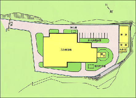 クリーンセンター全体配置図の画像